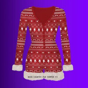 BEYONCE - Been Country Fur Romper PJ • Official Holiday Merch • LARGE